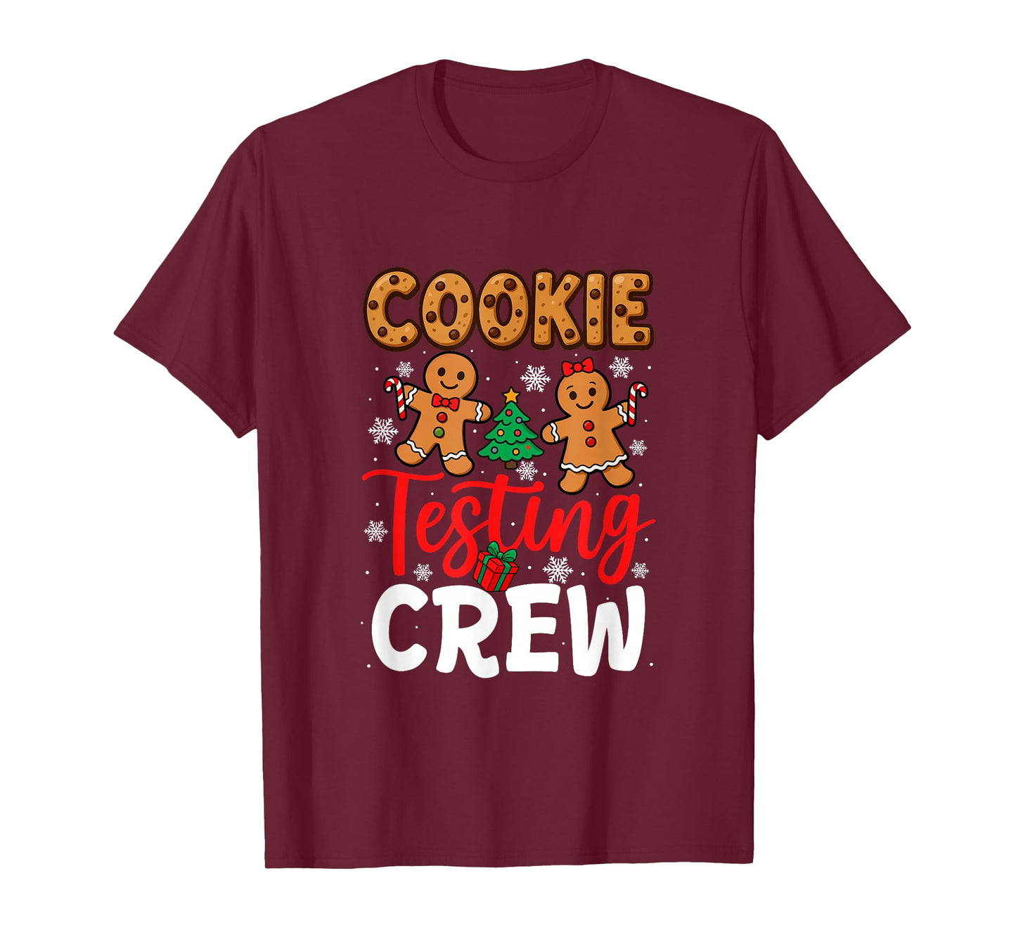 Cookie Testing Crew Christmas Couple Gingerbreads Baker T-Shirt