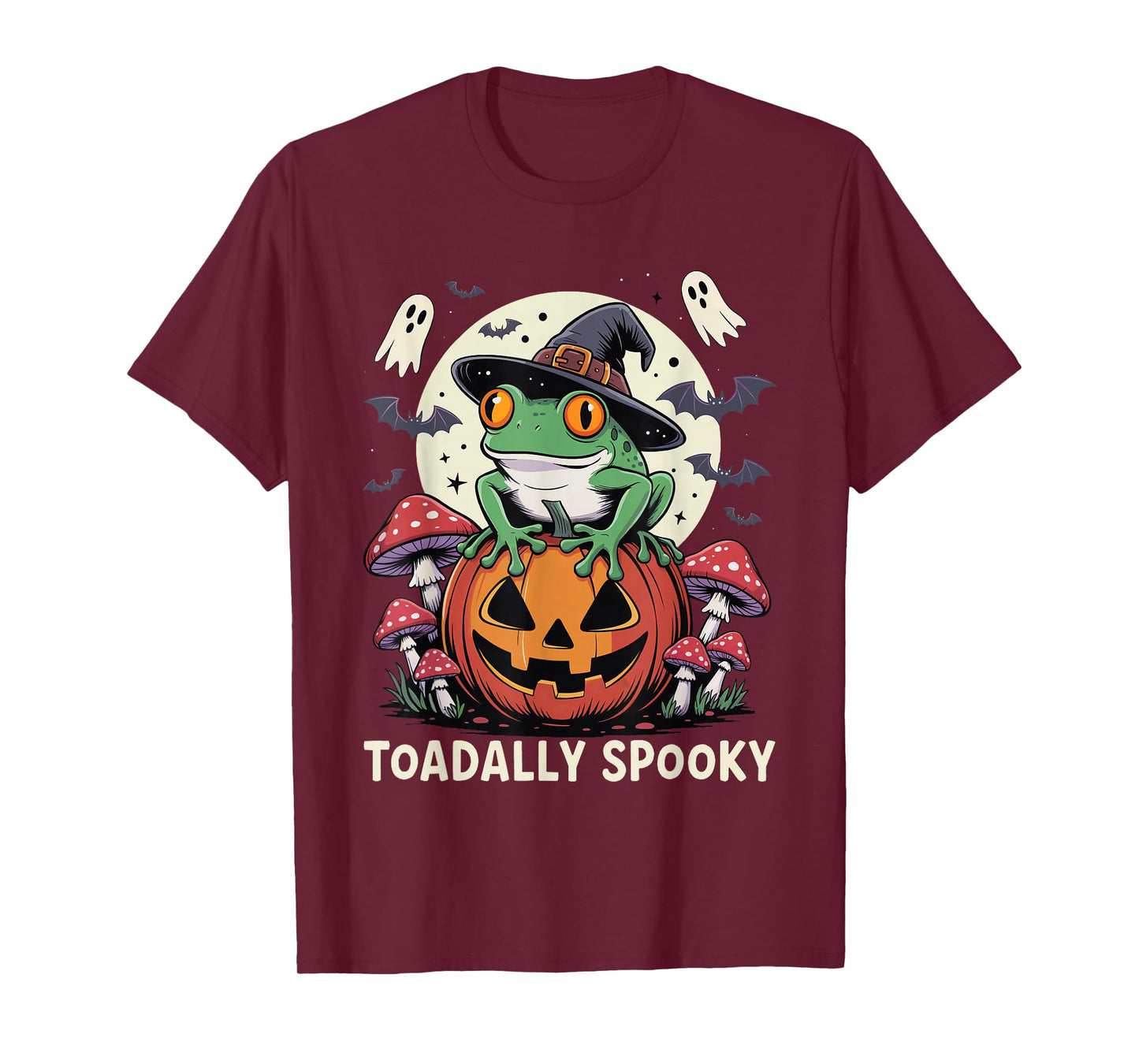 Toadally Spooky Frog Funny Toad Halloween Frog Kids Adult T-Shirt