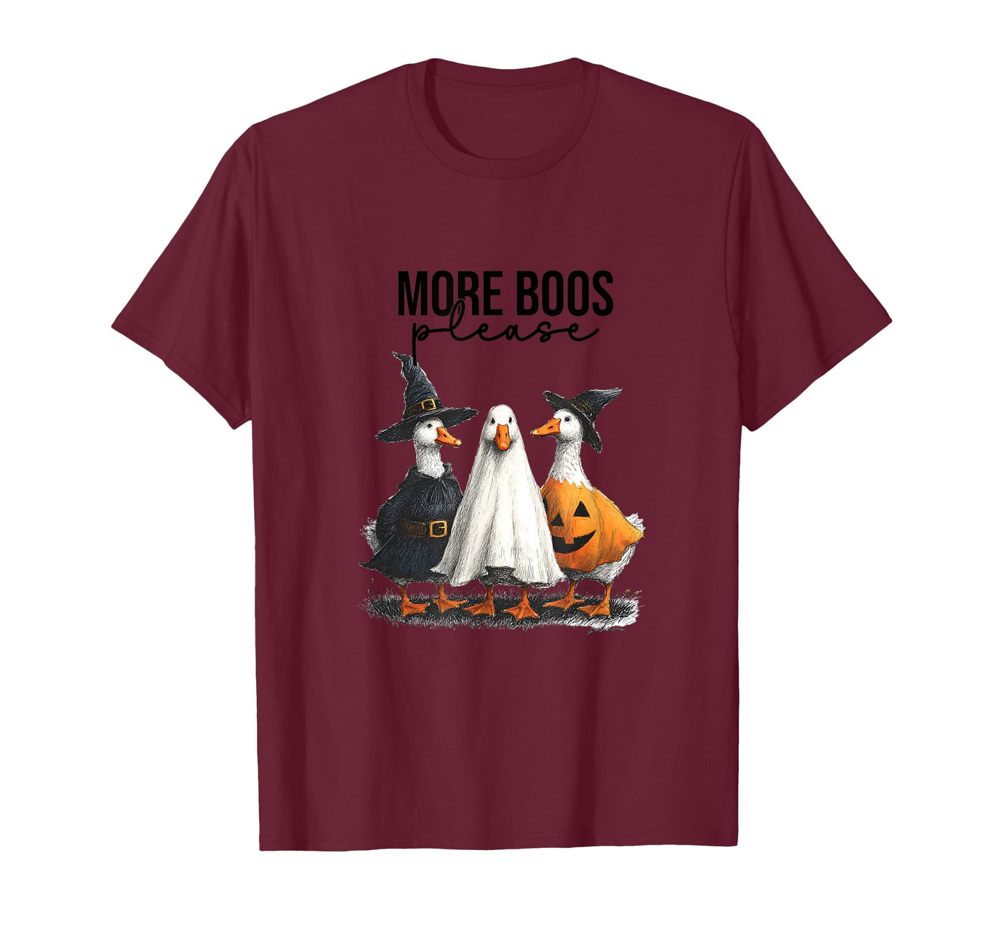 Funny Halloween Goose, Witch Ghost Cute Pet Costume T-Shirt