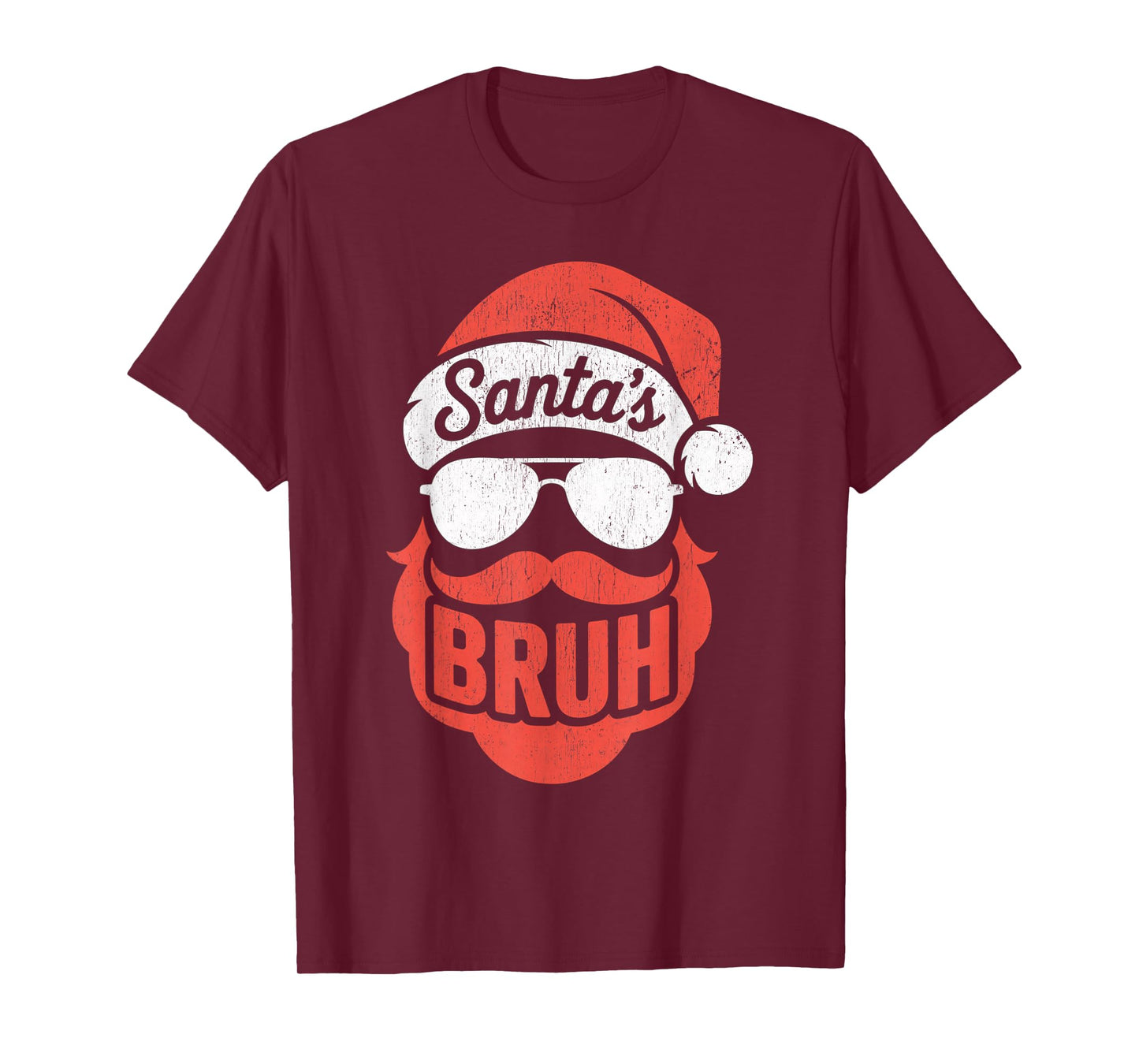 Santa's Bruh Meme Funny Saying for Brother Boys Men T-Shirt