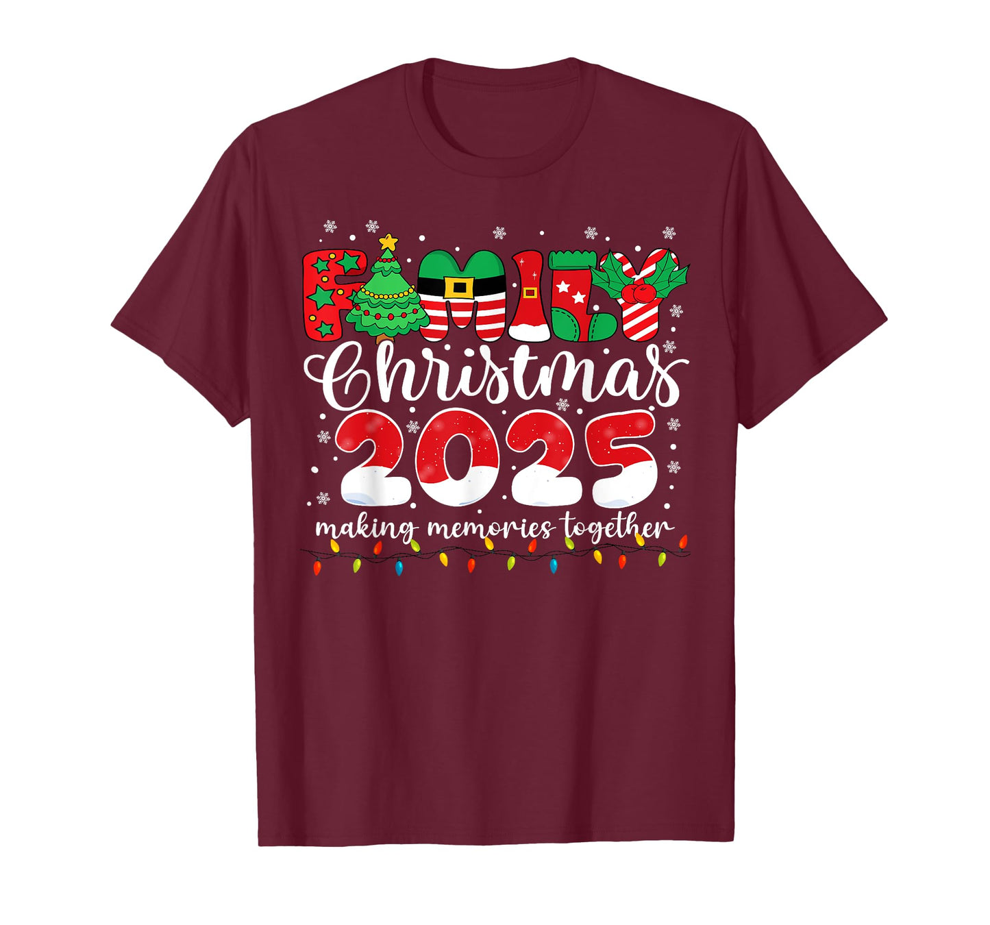 Family Christmas 2025 Matching Outfit Xmas Men Women Kids T-Shirt