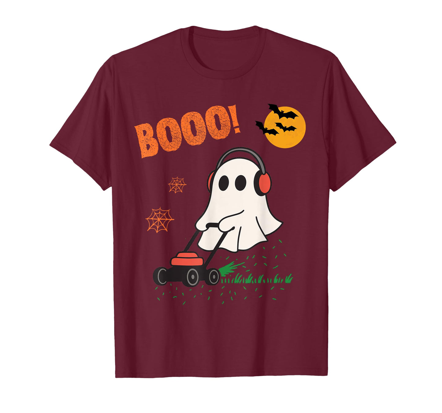 Vintage Halloween Skeleton Lawn Mower Funny Spooky Costume T-Shirt