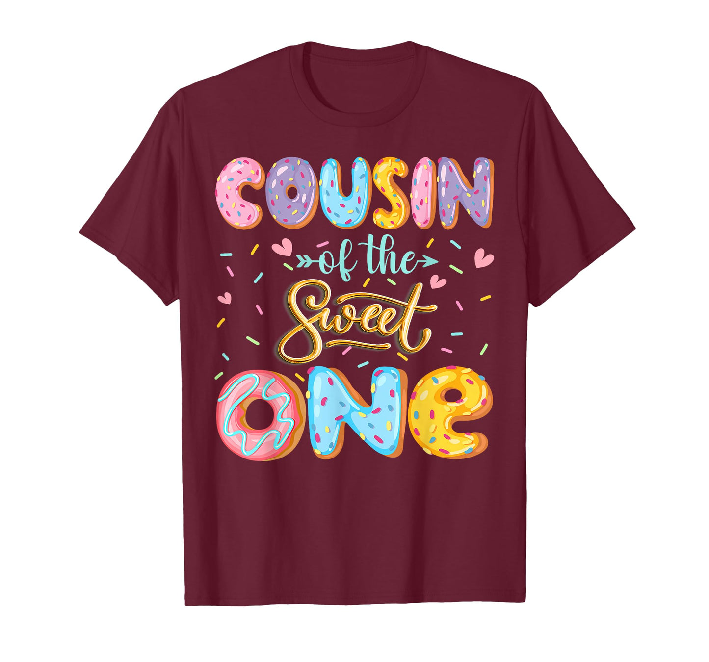Cousin Of The Sweet One 1St Birthday Girl Donut Lover T-Shirt