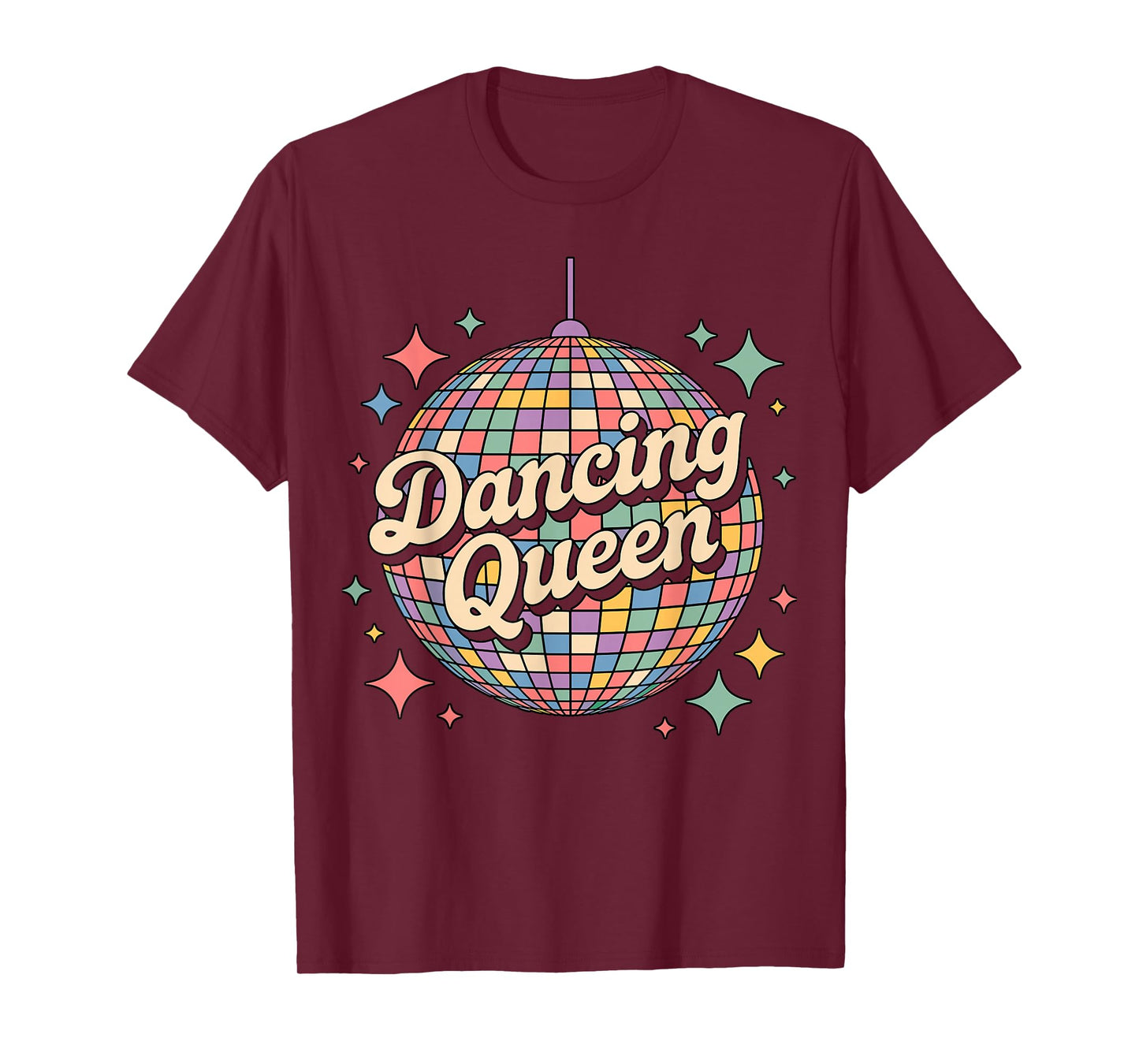 Dancing Queen Disco Ball Quote Party T-Shirt