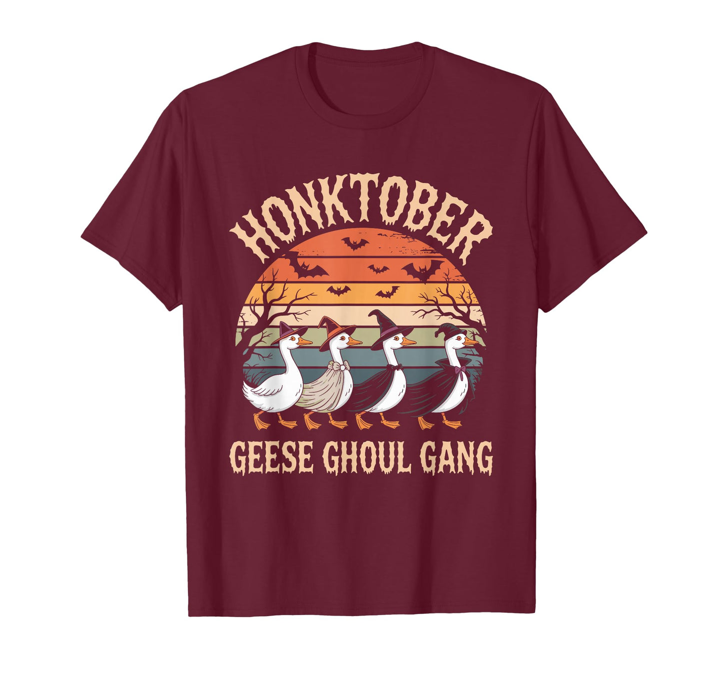 Funny Geese, Goose Honktober Halloween T-Shirt