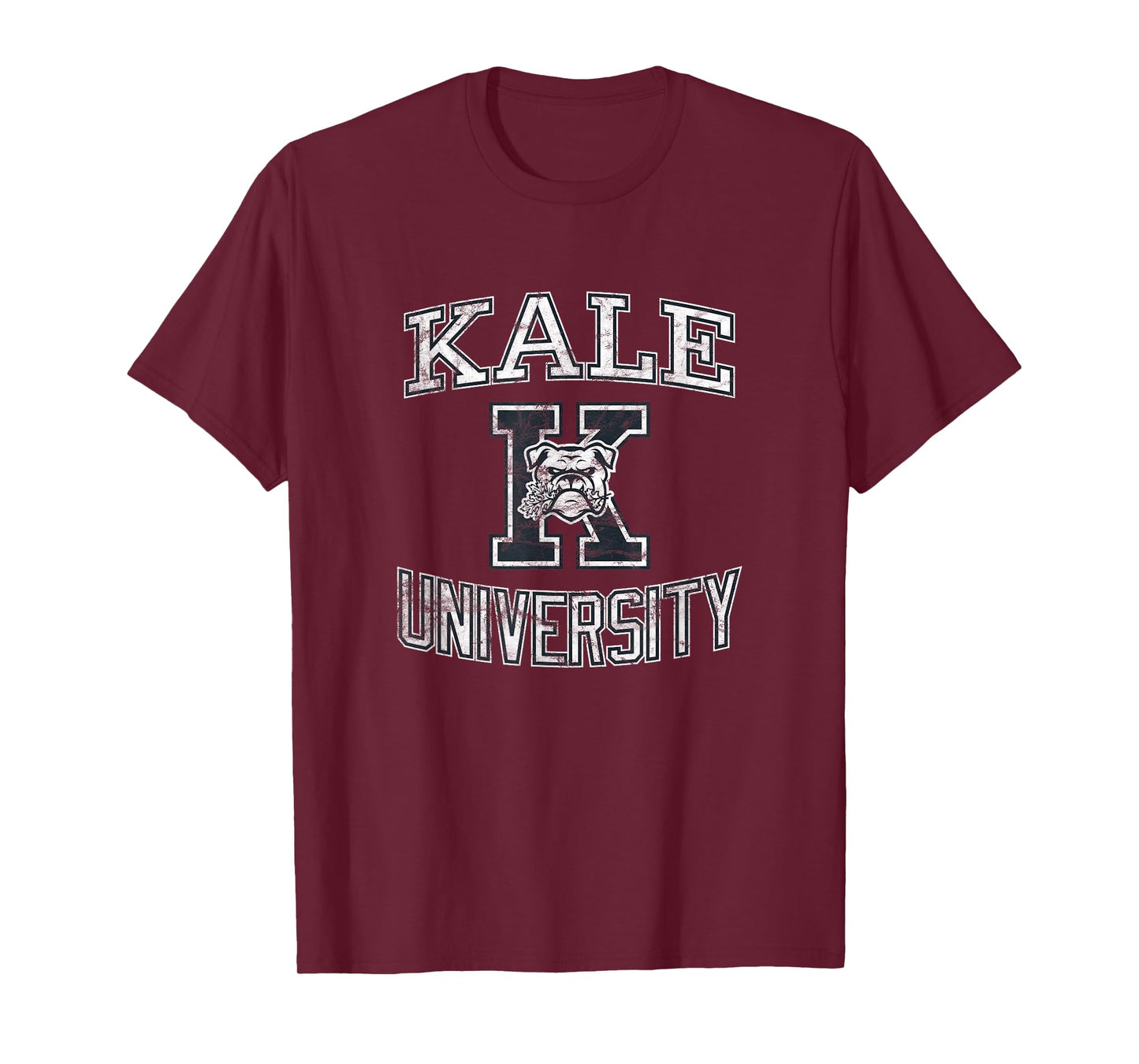 Funny Vintage KALE University T-Shirt - Vegetarians & Vegans T-Shirt