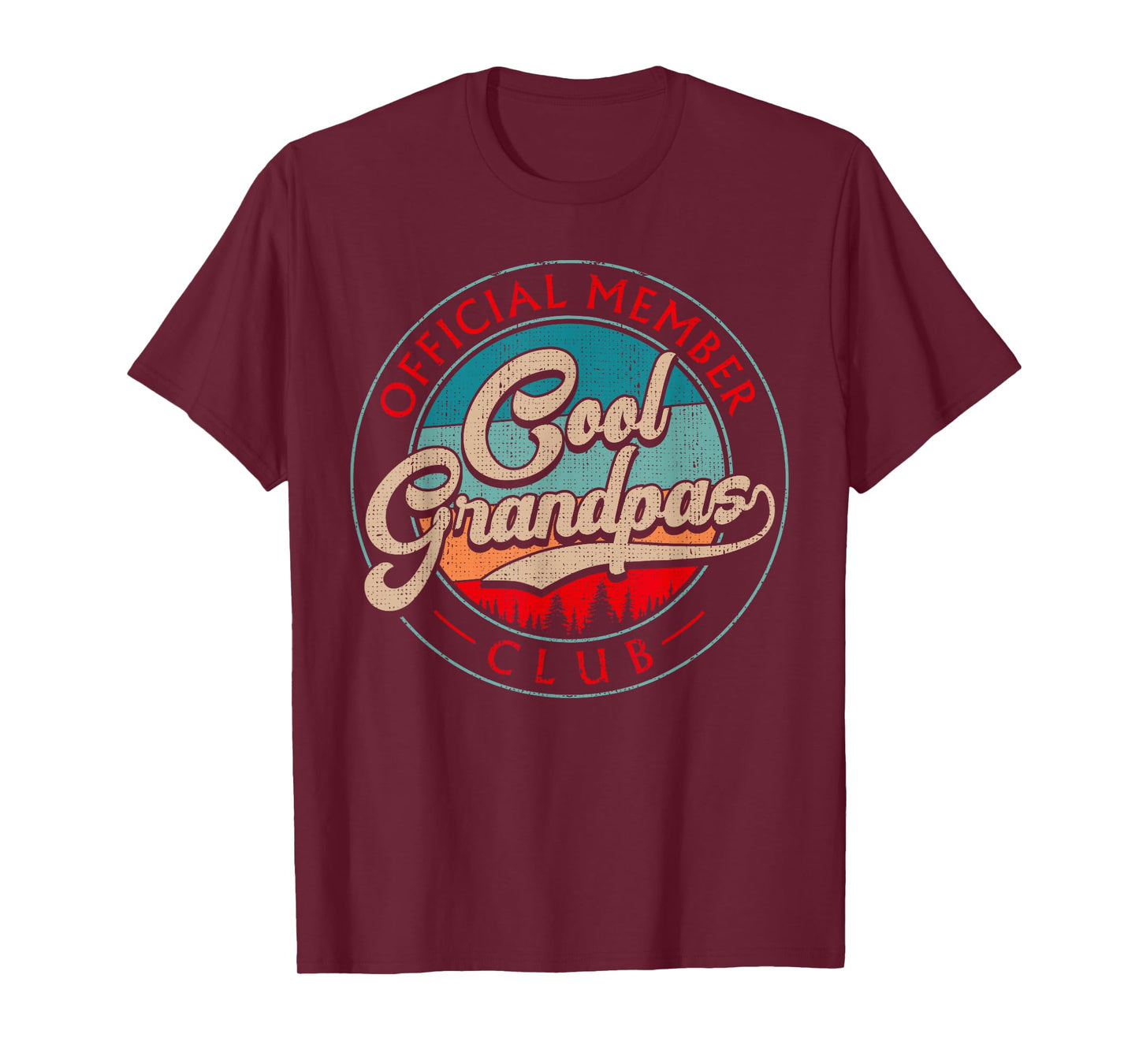 Grandpa Vintage Cool Grandpas Club Official Member Funny T-Shirt