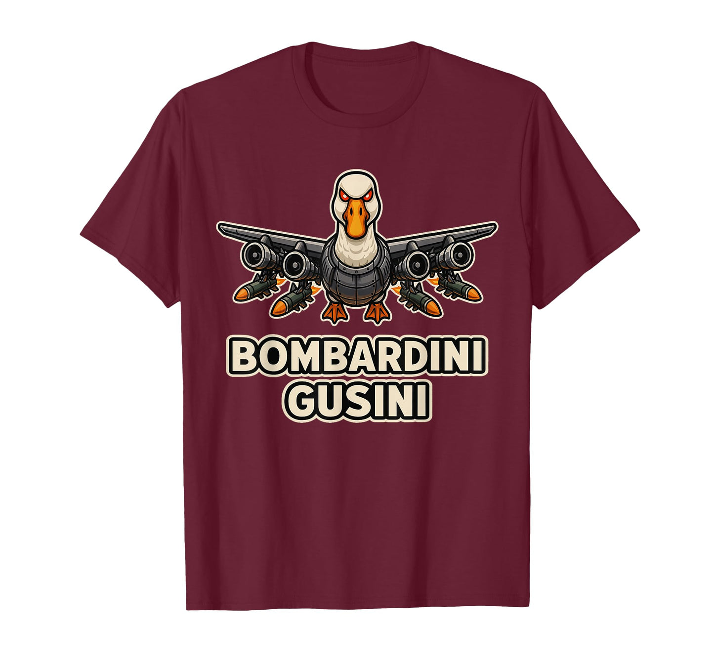 Bombardini Gusini - Funny Goose Brain Rot Kids Duck Meme T-Shirt