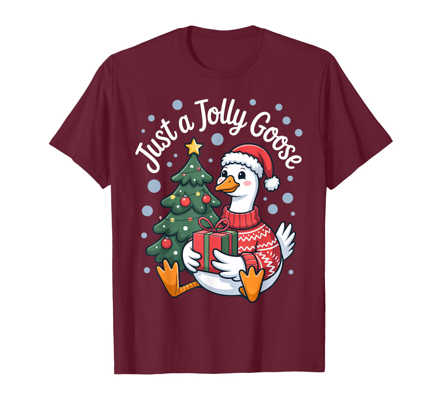 just a Jolly Goose Lover Holiday Season Animal Party T-Shirt