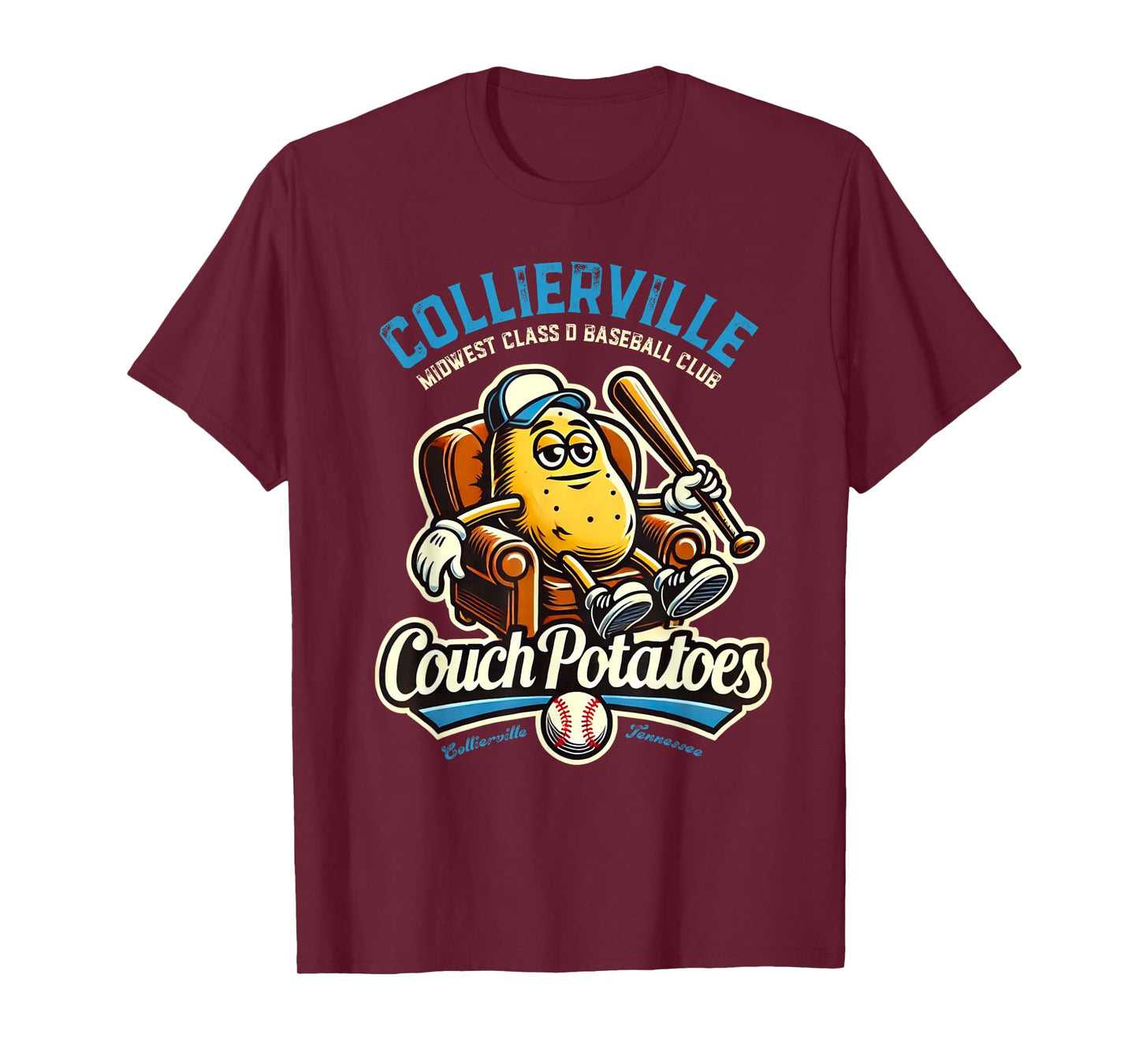 Minor League Baseball Collierville Couch Potatoes T-Shirt