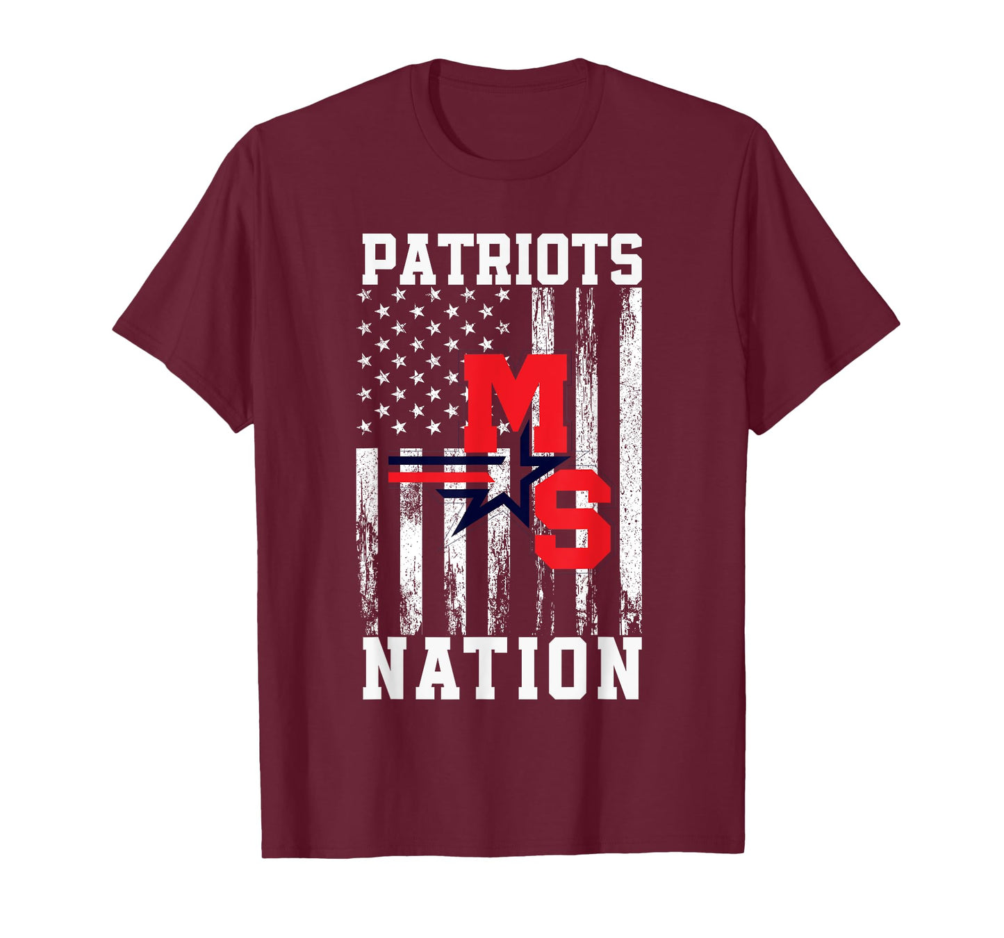 Millard South Patriots Logo Nation HS T-Shirt