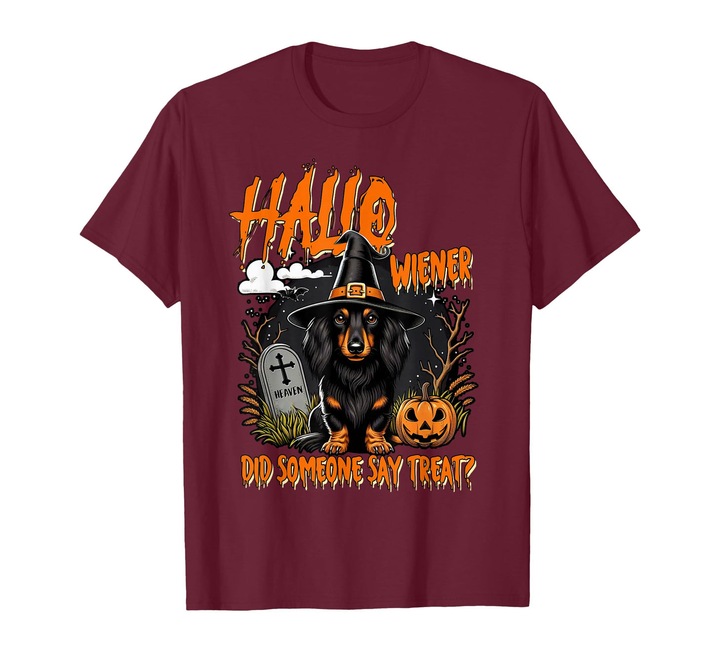 Halloween Dachshund Mom Halloweiner Did Someone Say Treat T-Shirt