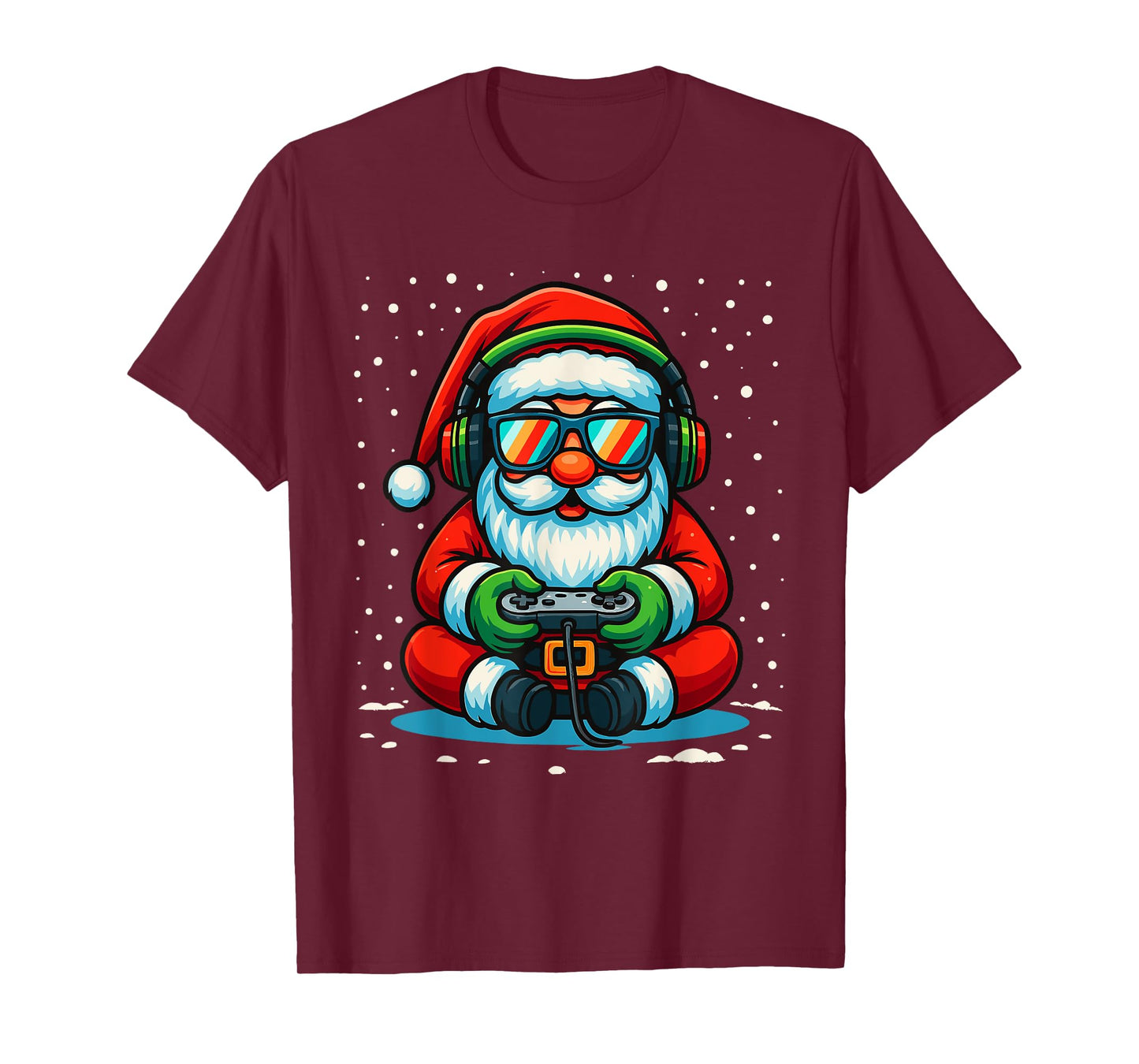 Christmas Gamer Boys Video Game Santa Xmas T-Shirt