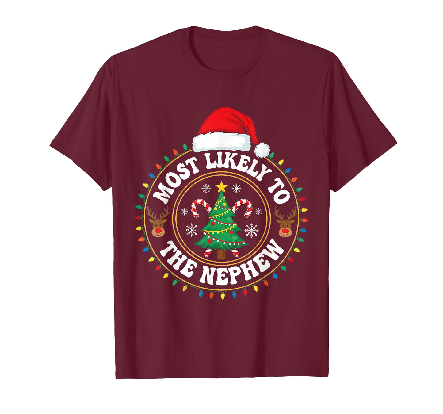 Most Likely to Spoil The Nephew Christmas Party Family T-Shirt