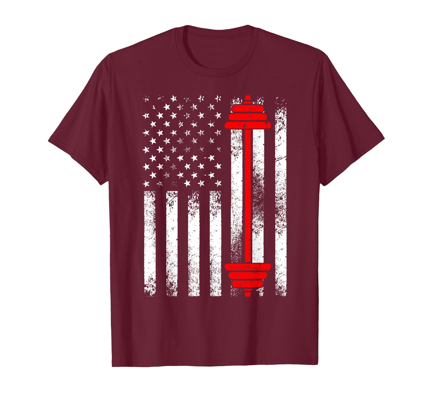 Funny Barbell Art For Men Women Weightlifting Fitness Lovers T-Shirt