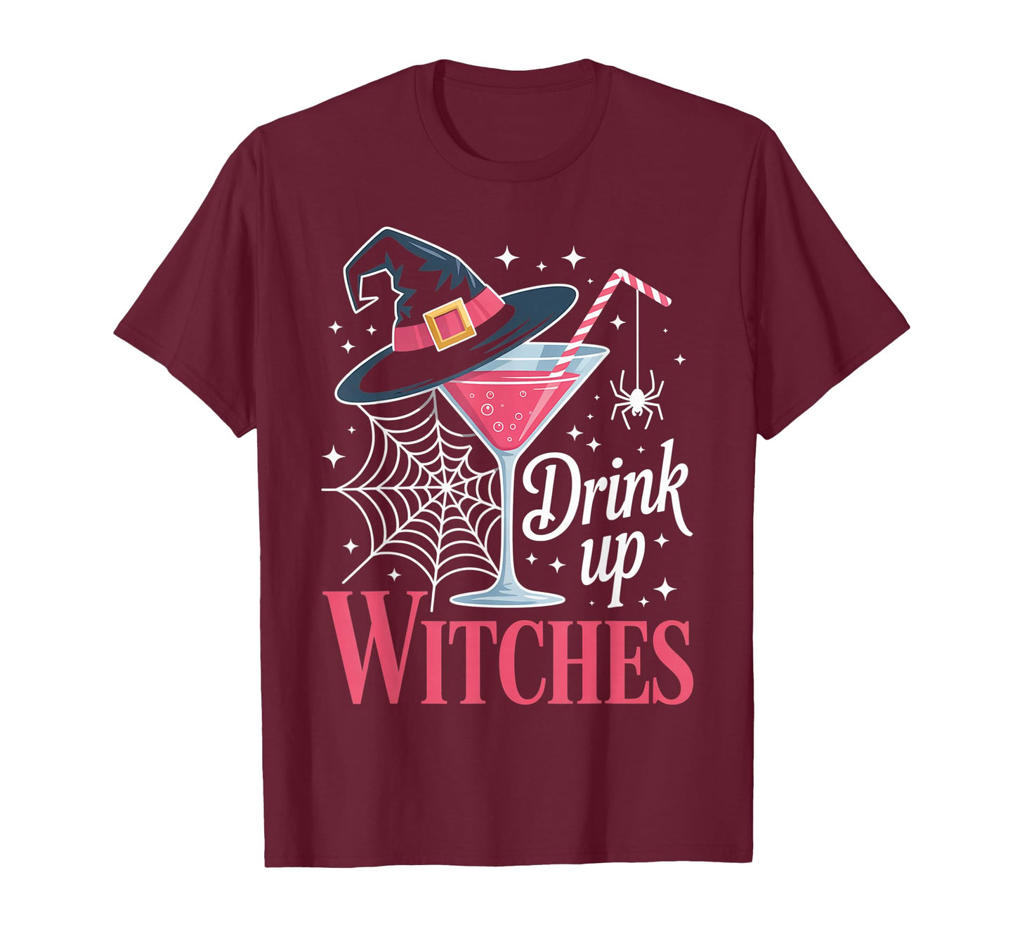 Drink Up Witches Funny Wine Halloween Costume T-Shirt