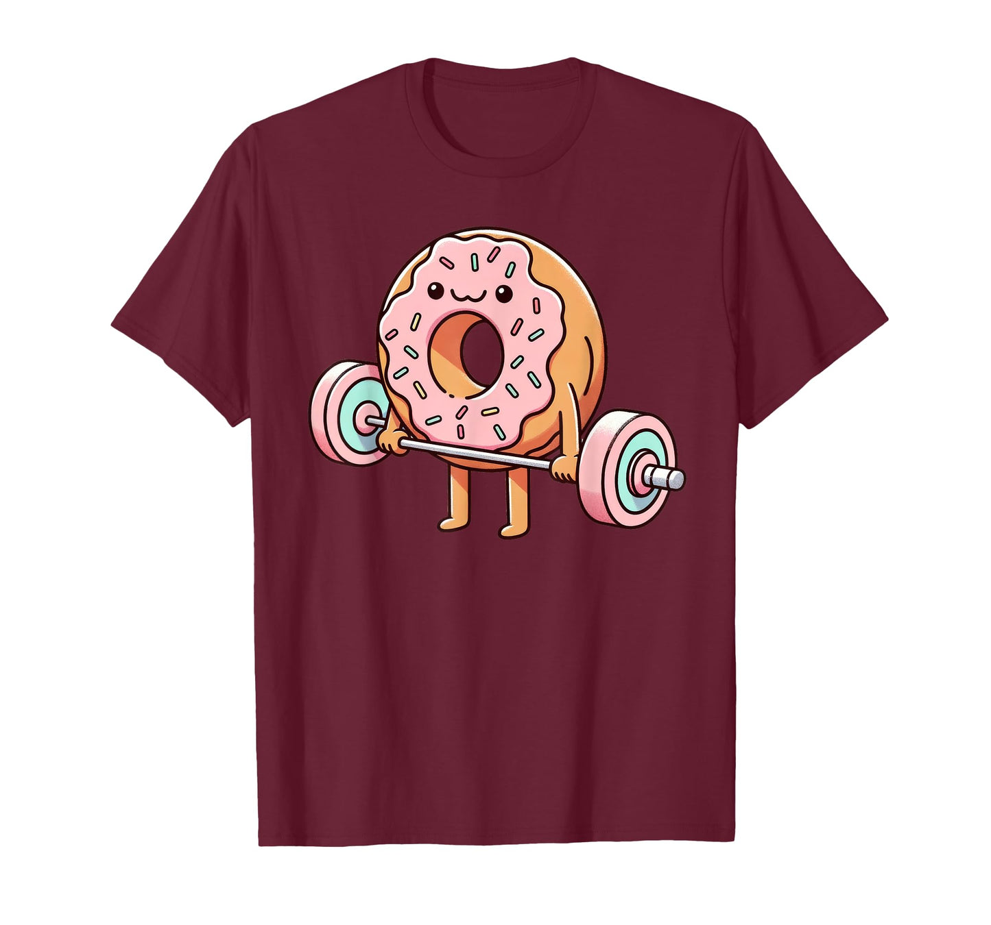 Fitness Workout Gym Weightlifting Donut Lover Men Women T-Shirt
