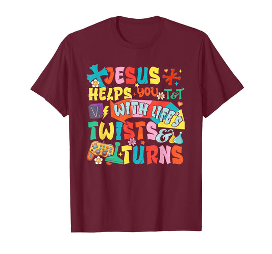 VBS Twist And Turn Following Jesus Changes The Game T-Shirt
