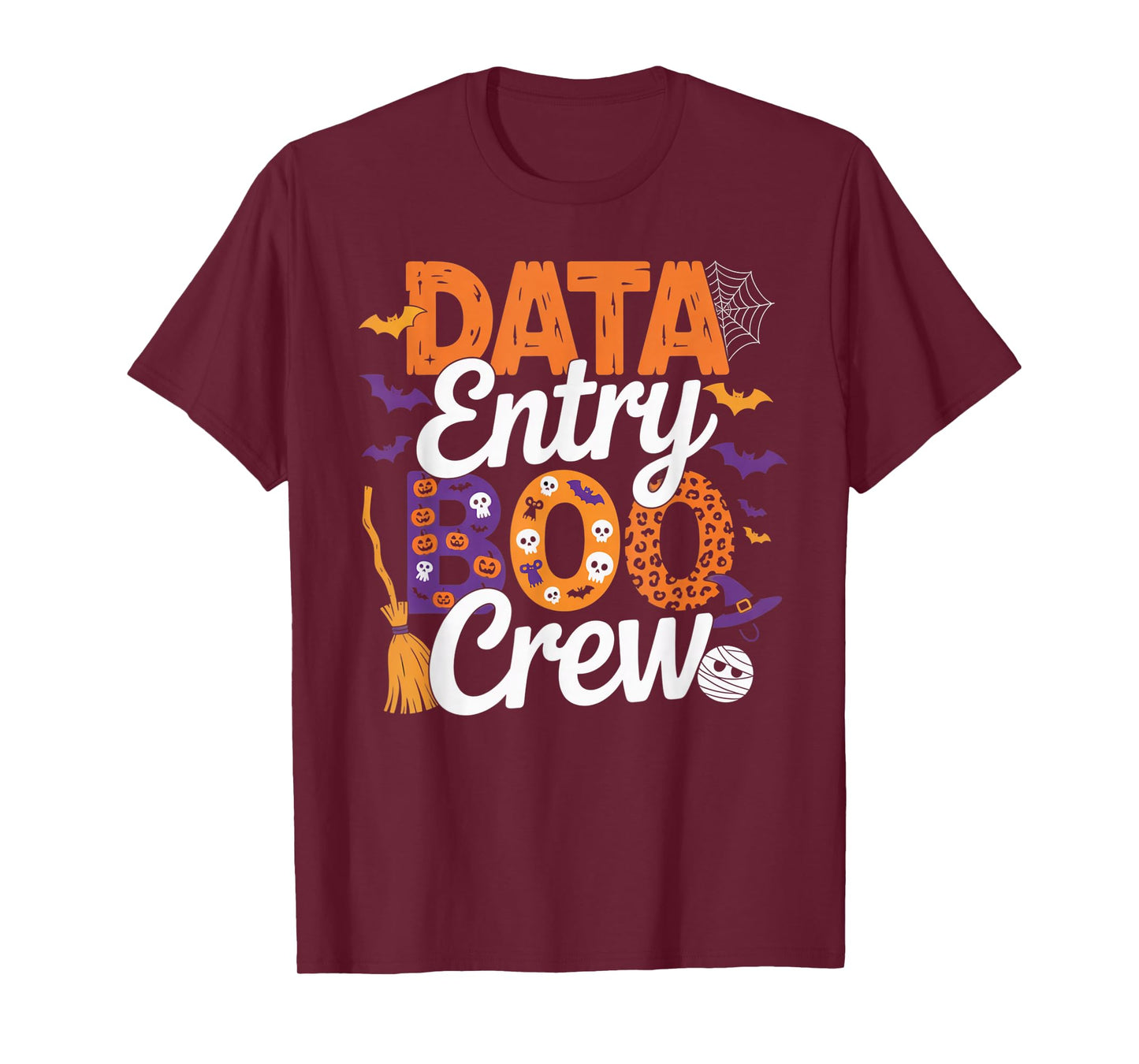 Data Entry Boo Crew Halloween Matching Spooky Outfit T-Shirt
