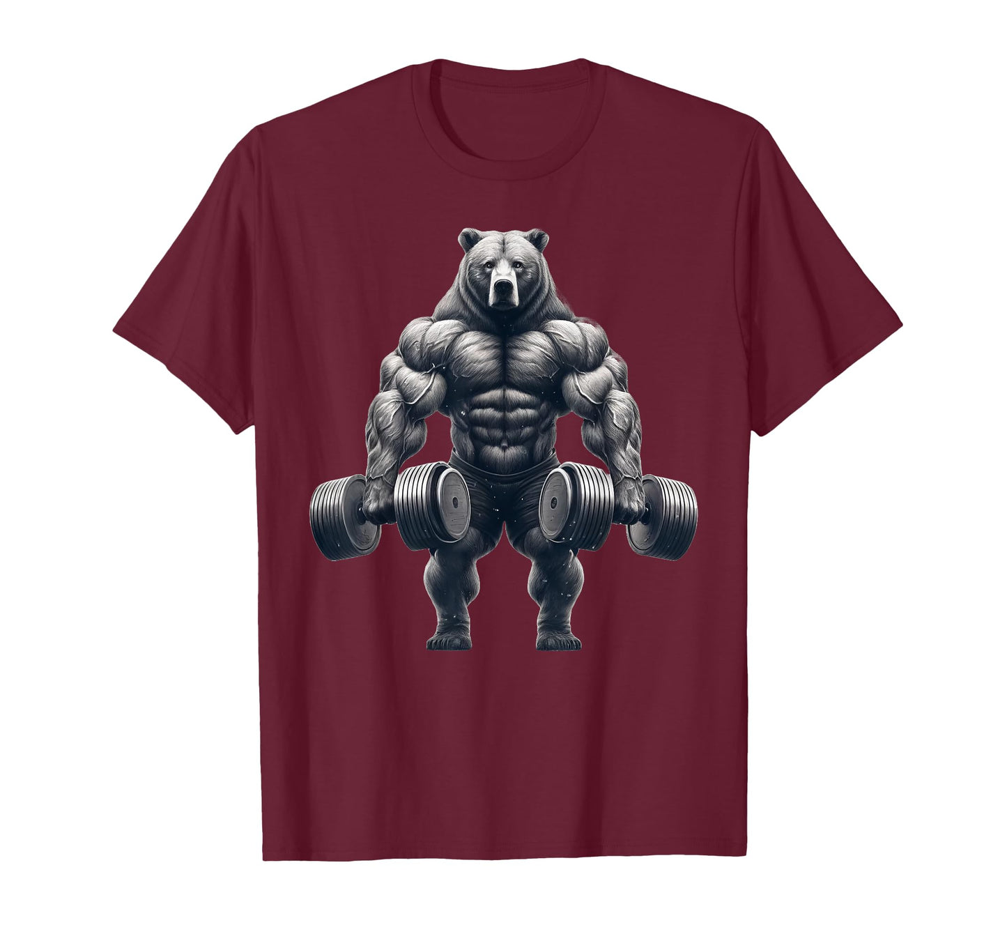 Bear Powerlifting Weightlifting Gym Workout T-Shirt