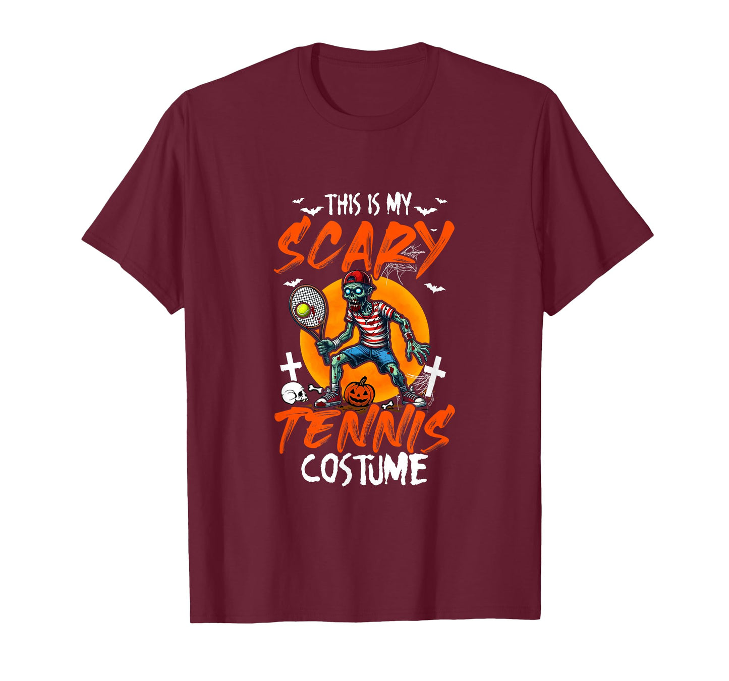 My Scary Tennis Costume Halloween Player Matching Team T-Shirt