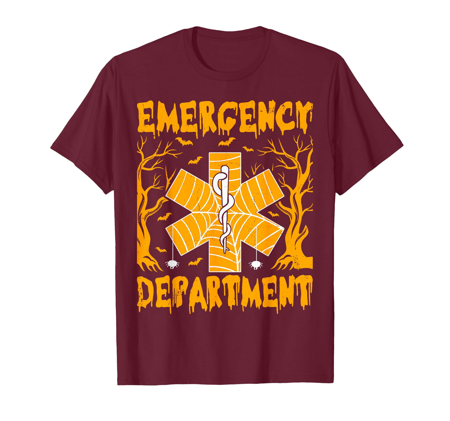 Emergency Department Emergency Room Halloween Spooky Nurse T-Shirt