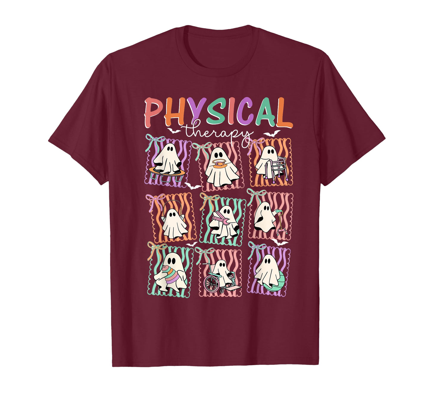 Halloween Physical Therapy PT Exercise DPT Therapist PTA T-Shirt