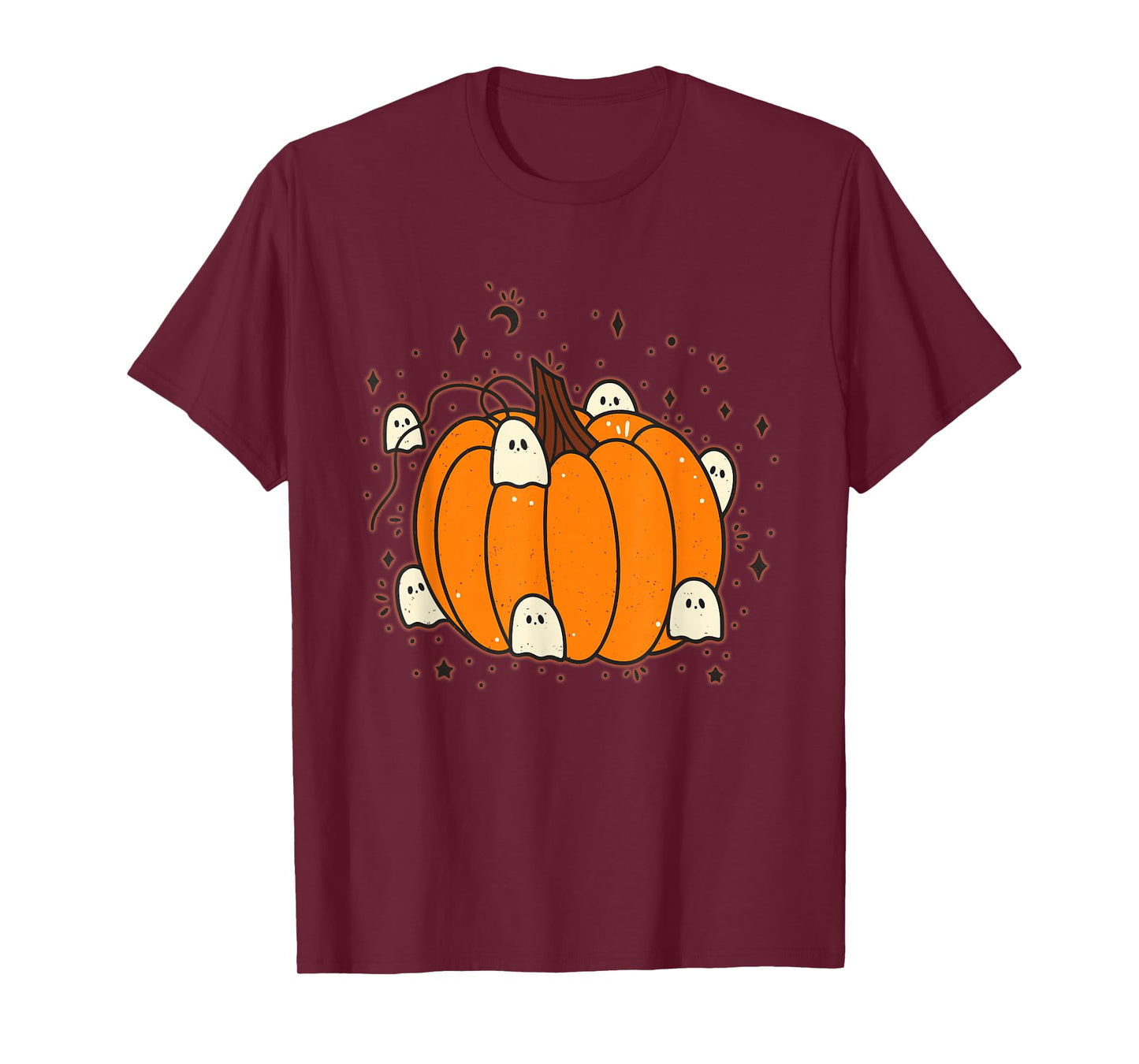 Pumpkin Ghost Halloween Cute Ghoul Spirit Spooky Season T-Shirt