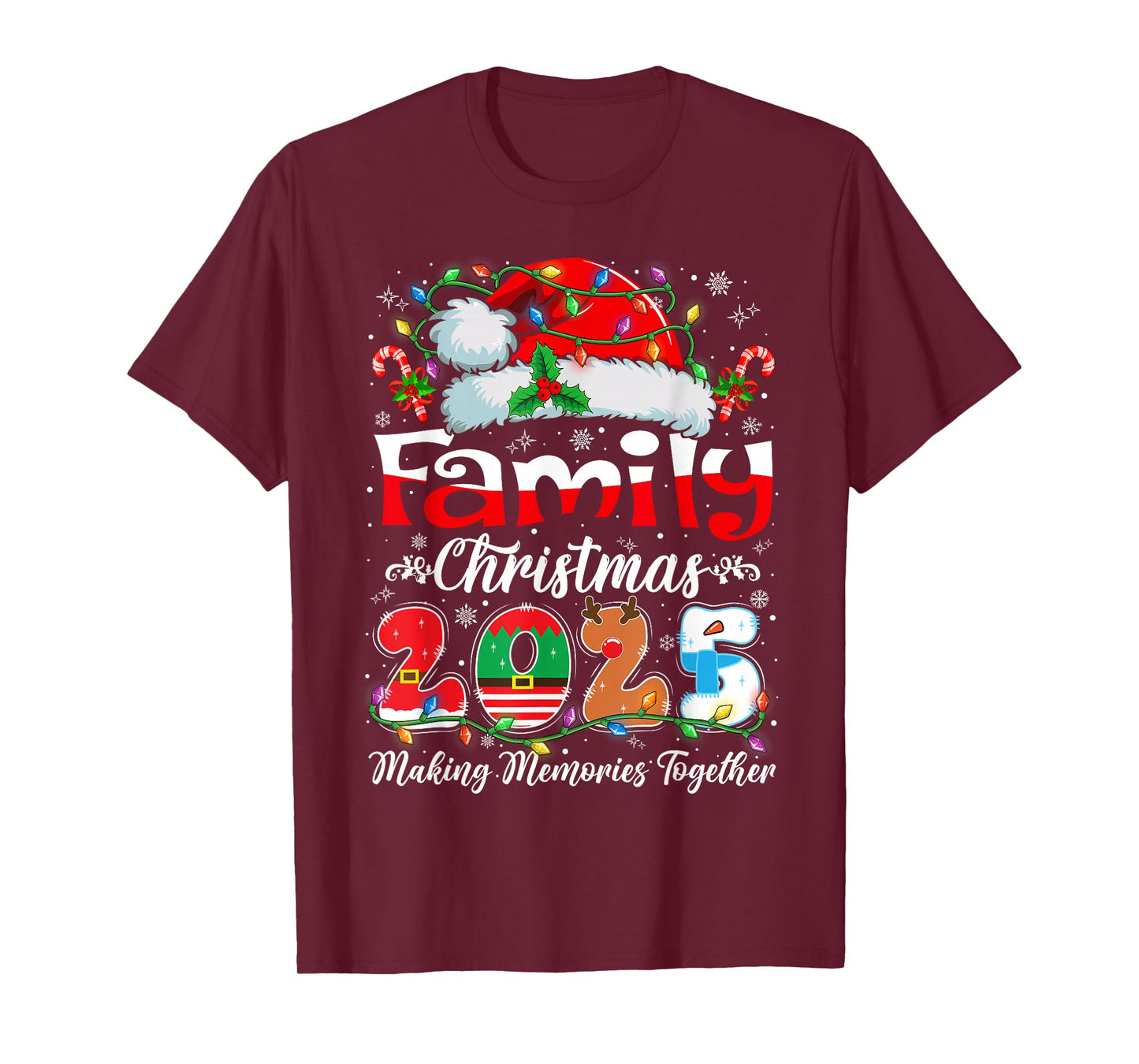 Family Christmas 2025 Matching Outfit Xmas Squad Santa T-Shirt