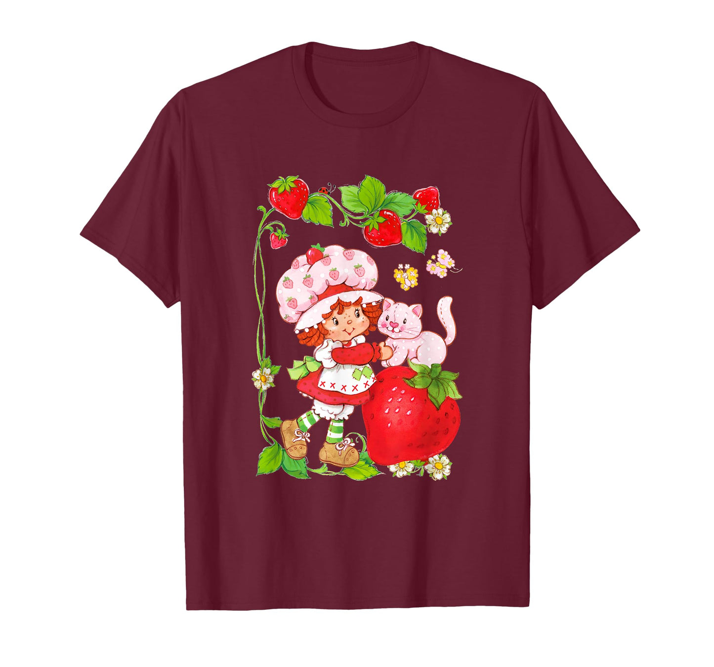 Strawberry Shortcake & Kitty Berry Picking Vintage T-Shirt