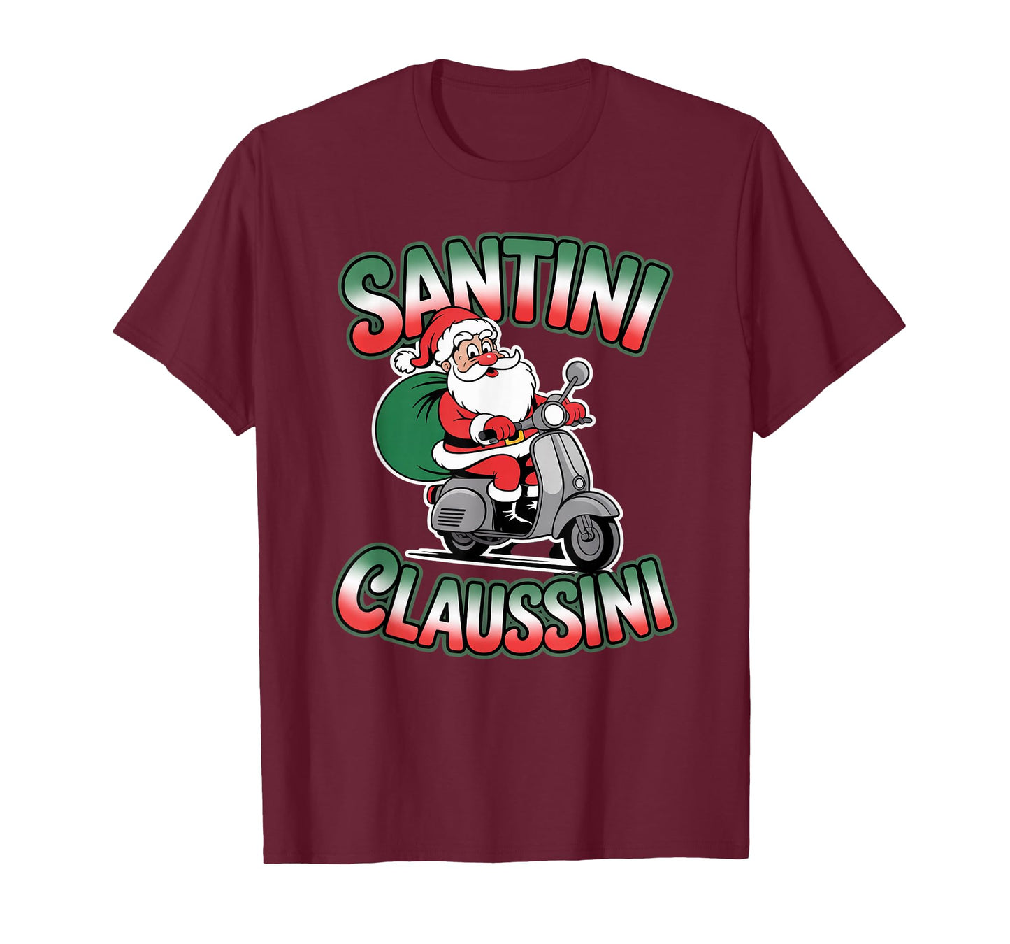 Italian Brainrot Christmas Santini Claussini Funny Santa T-Shirt