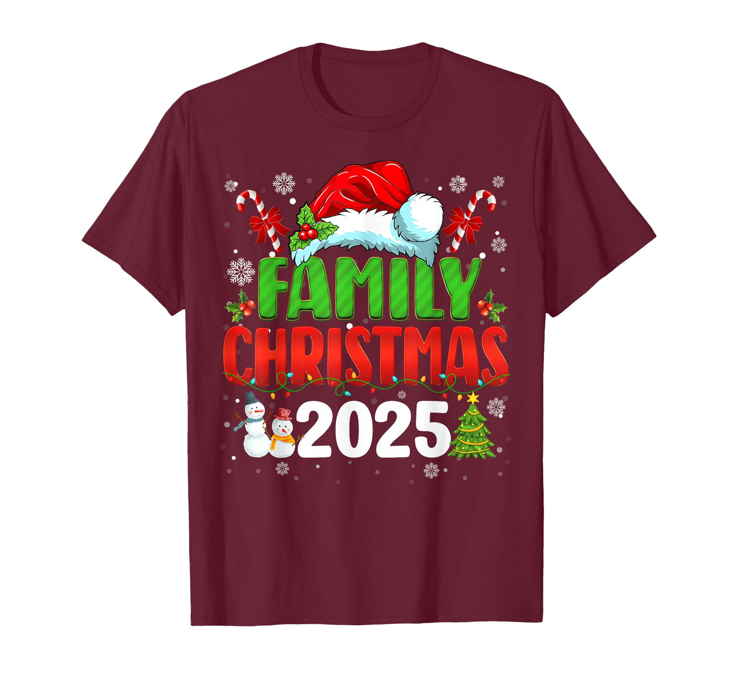 Family Christmas 2025 Matching Outfit Santa Squad Xmas Group T-Shirt