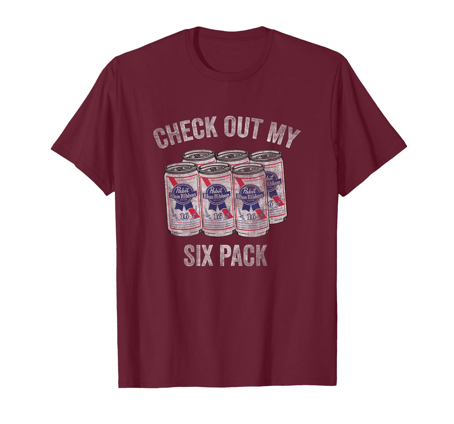 Pabst Check Out My Six Pack T-Shirt