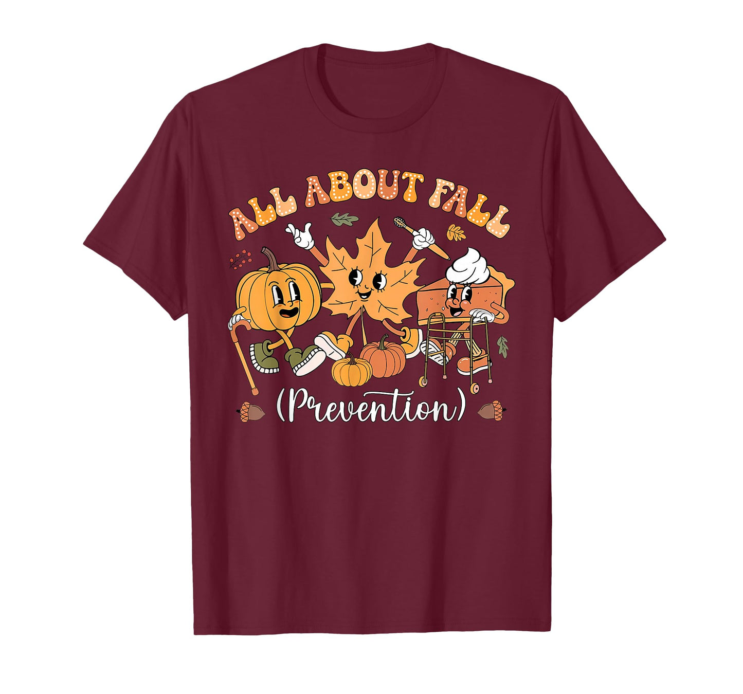 I Love Fall Prevention Fall Physical Therapy Women Men Nurse T-Shirt