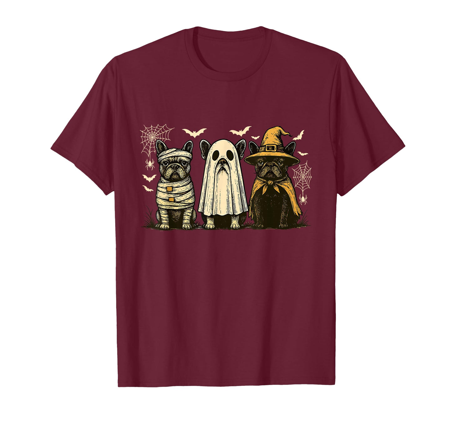 French Bulldog Halloween Bulldog Witch Dog Mom Dog Lover T-Shirt