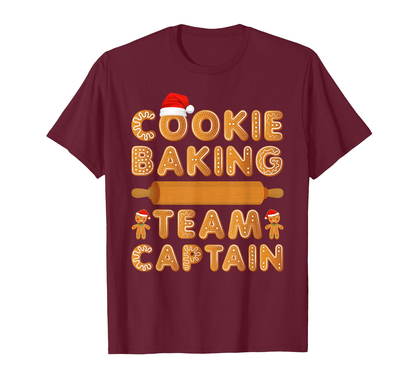Cookie Baking Team Captain Gingerbread Christmas Family T-Shirt