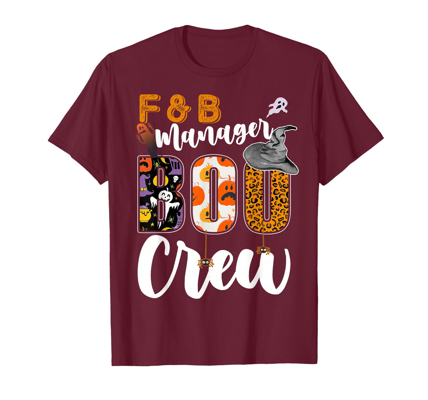F&B Manager Boo Crew Halloween Match Food Beverage T-Shirt