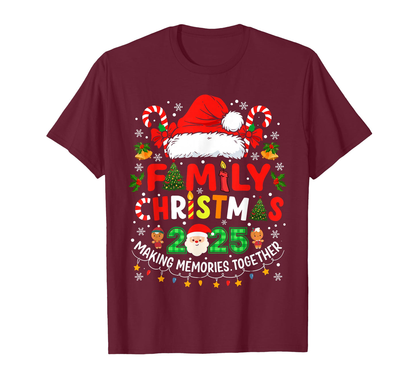 Family Christmas 2025 Matching Outfit Xmas Squad Santa T-Shirt