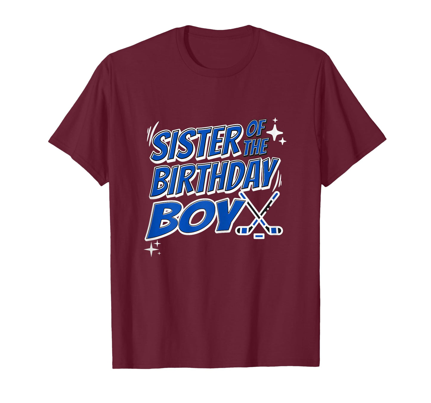 Sister Of The Birthday Boy Hockey Matching Sibling Fun Party T-Shirt