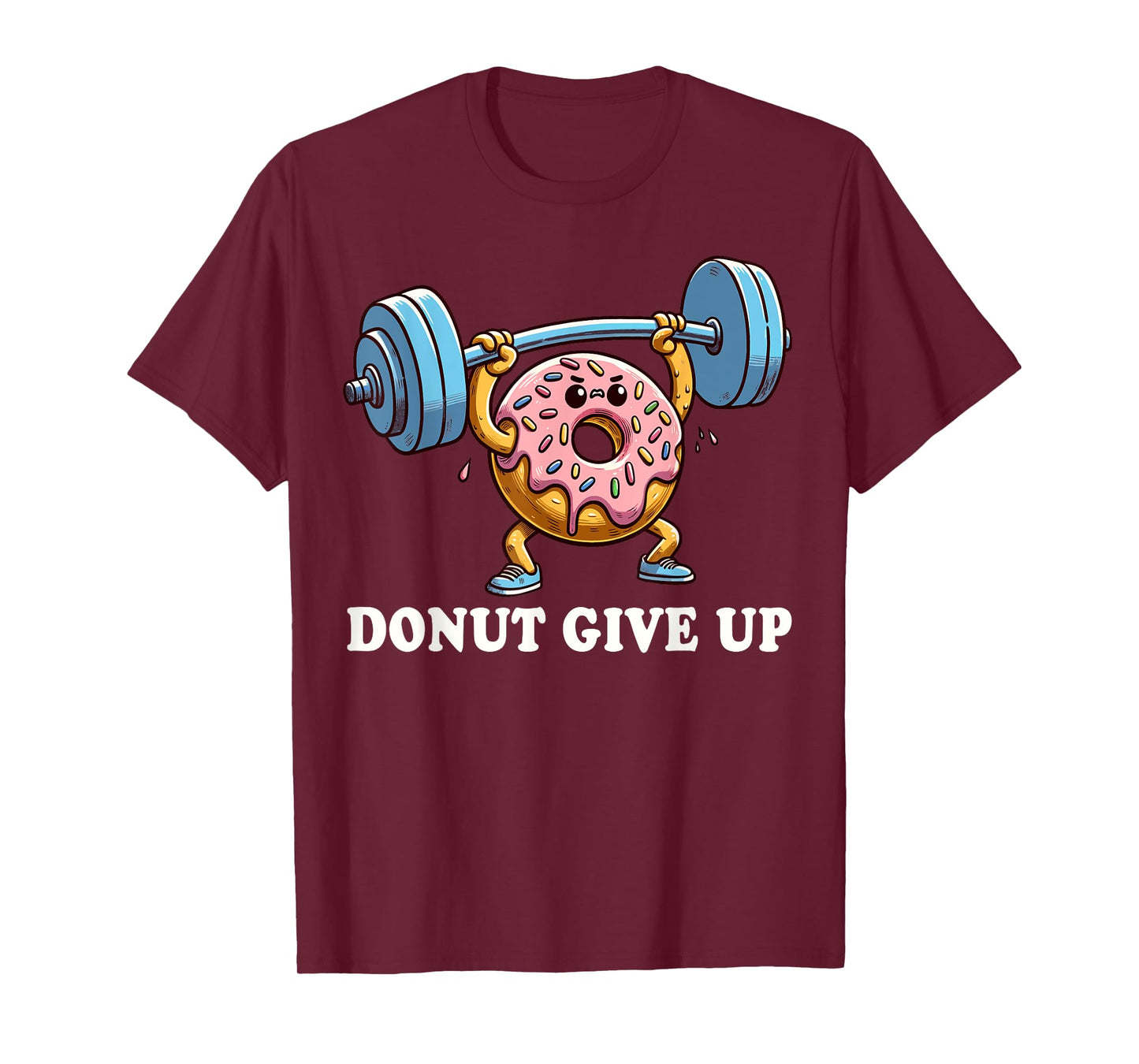 Weightlifting - Funny Fitness Workout Gym Donut Lover T-Shirt