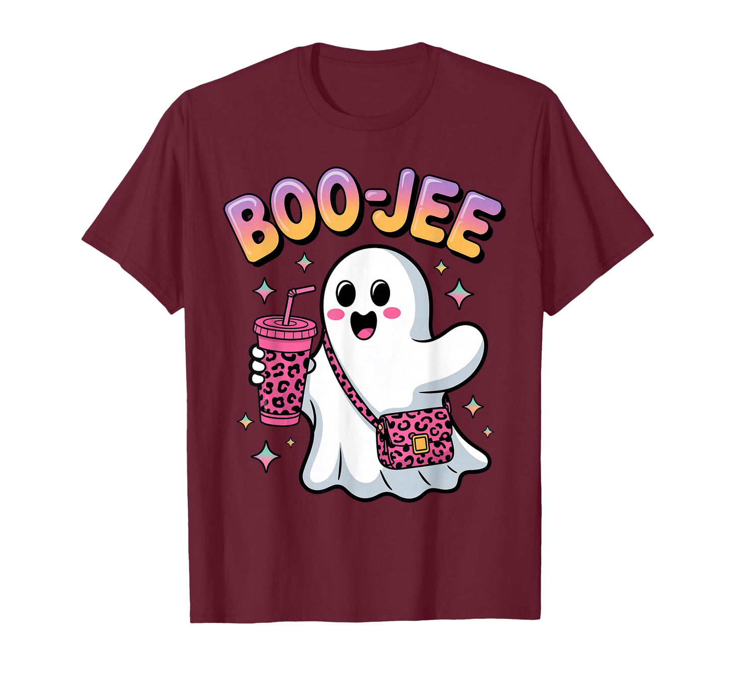 Cute Boo-JEE Ghost Halloween Costume Spooky Season Kids Boys T-Shirt