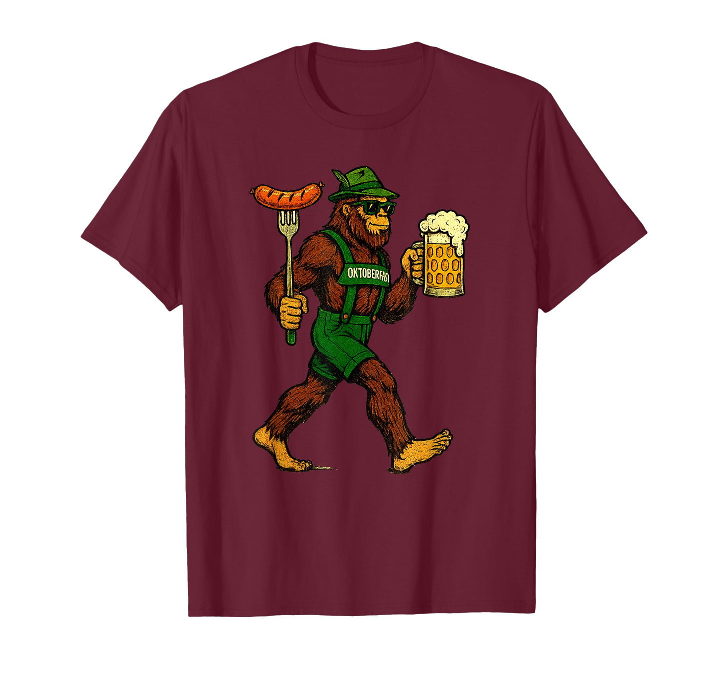 Sasquatch Oktoberfest Beer Festival Prost Funny Oktoberfest T-Shirt