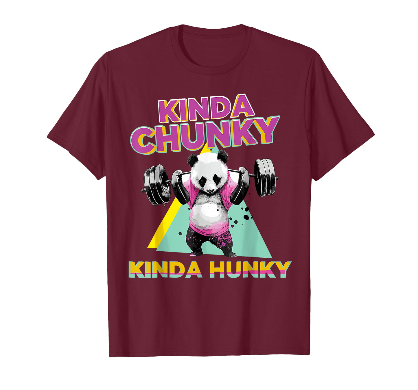 Kinda Chunky Kinda Hunky, Bodybuilding Gym T-Shirt, Small, Black