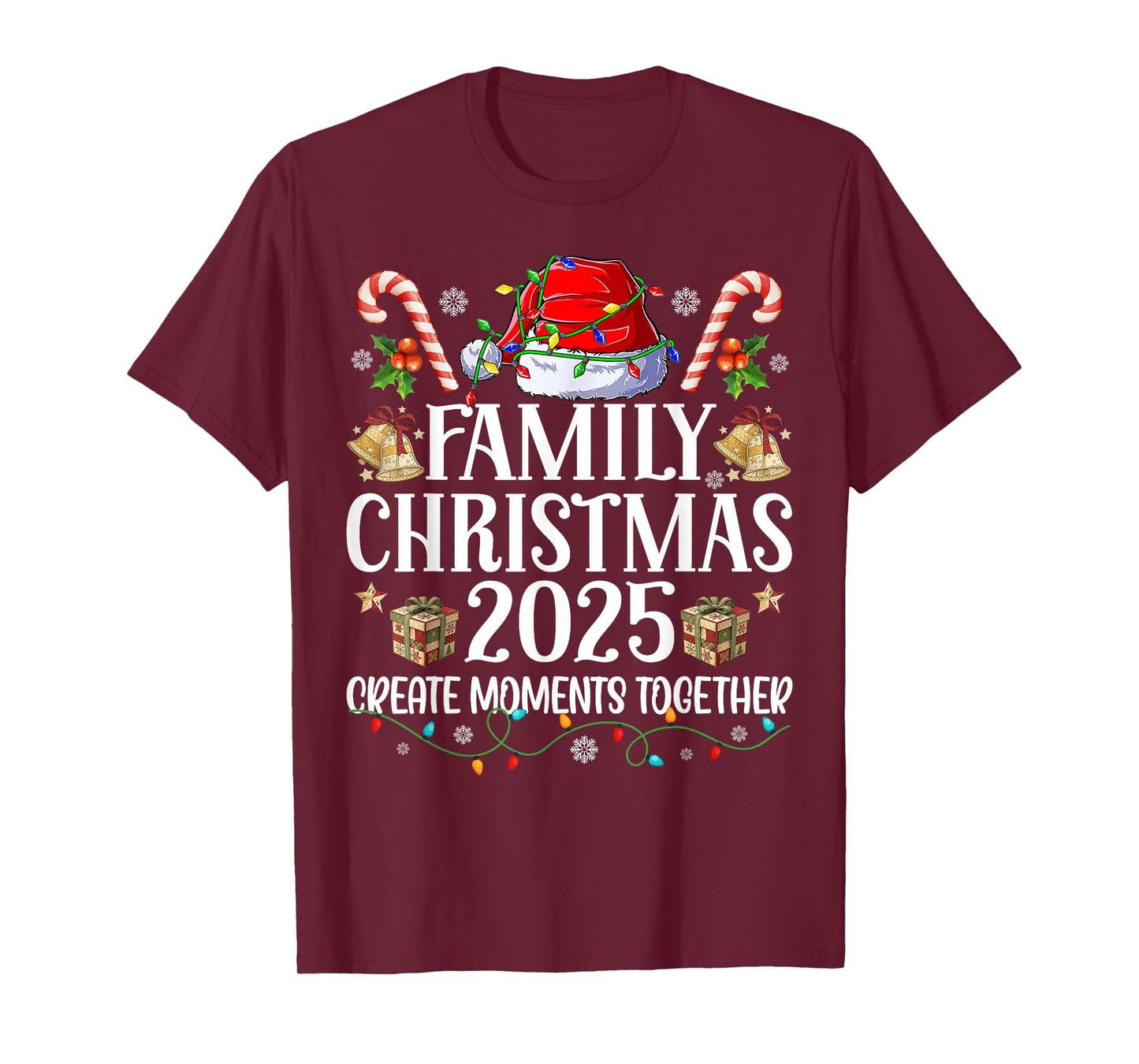 Family Christmas 2025 Group Matching Xmas Patchwork Pajamas T-Shirt