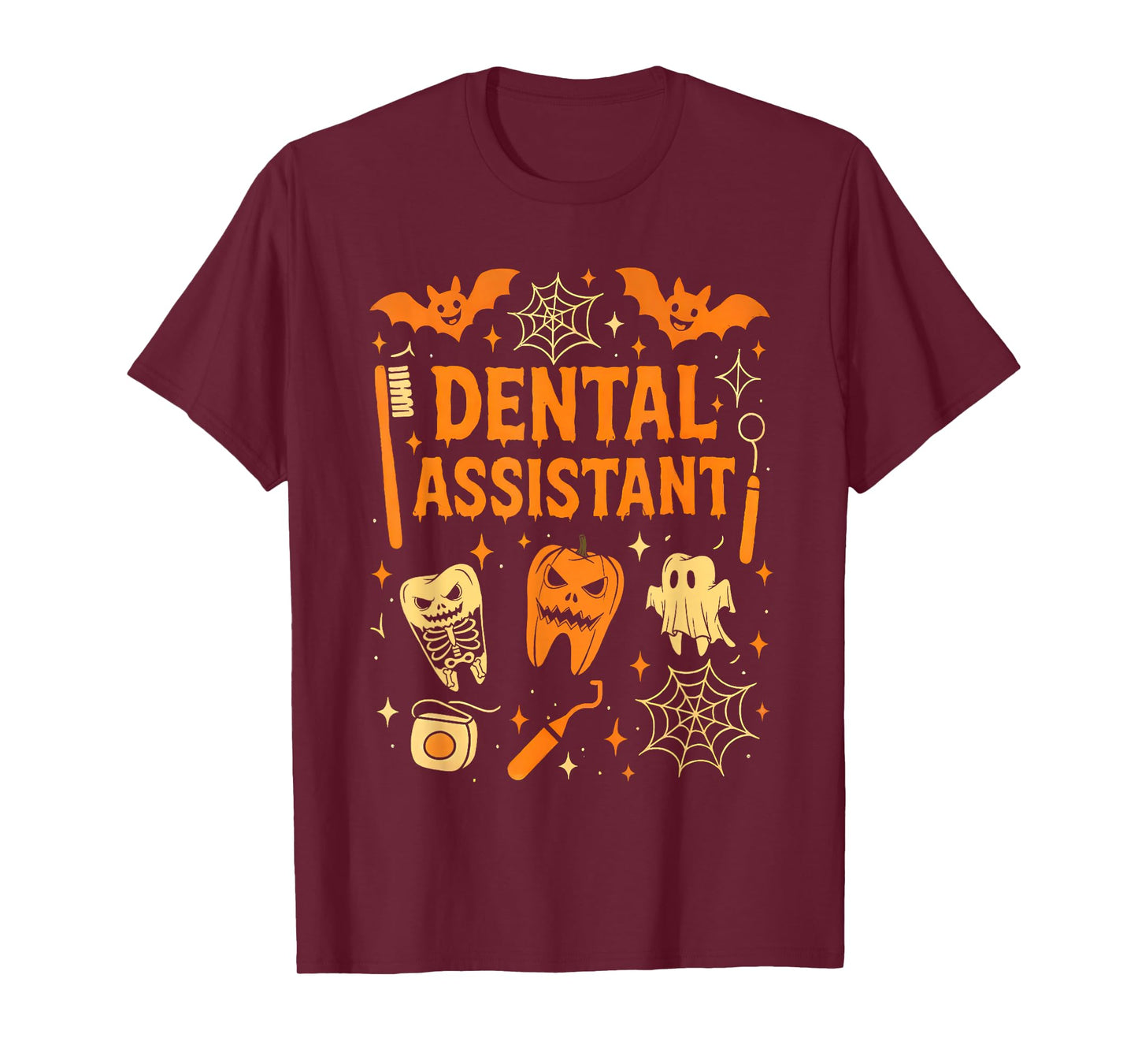 Halloween Dental Assistant Dentist Costume Teeth Women Men T-Shirt