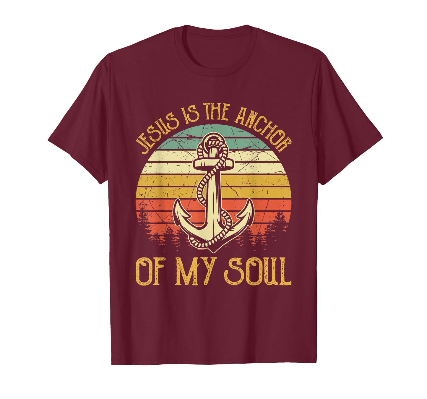 Jesus Is The Anchor Of My Soul Tshirt Mens Womens Christian T-Shirt