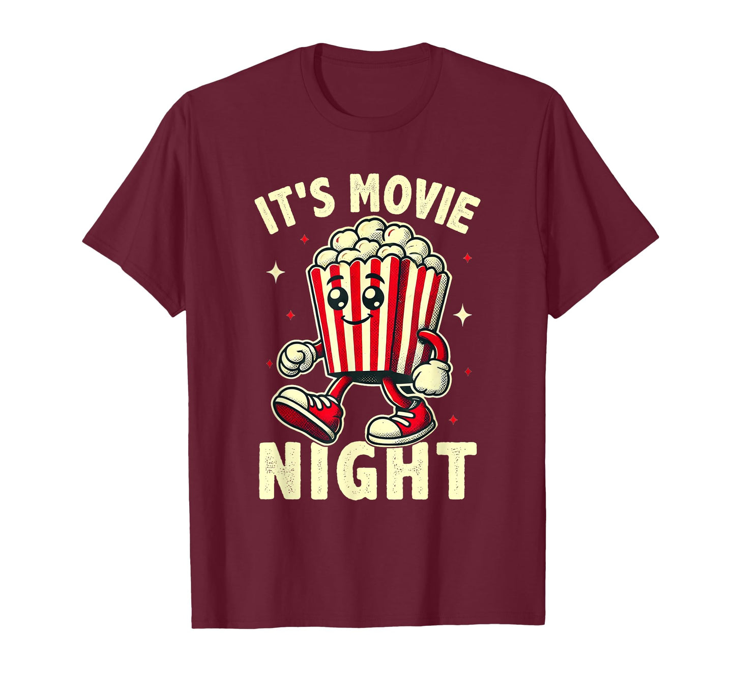 It's Movie Night Retro Family Movie Night T-Shirt