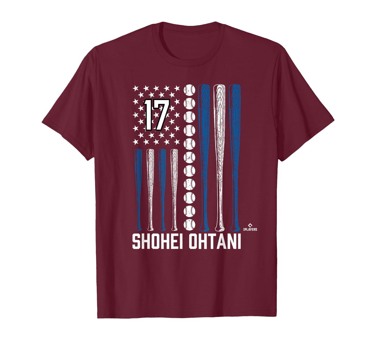 Baseball American Flag Shohei Ohtani Los Angeles Baseball T-Shirt