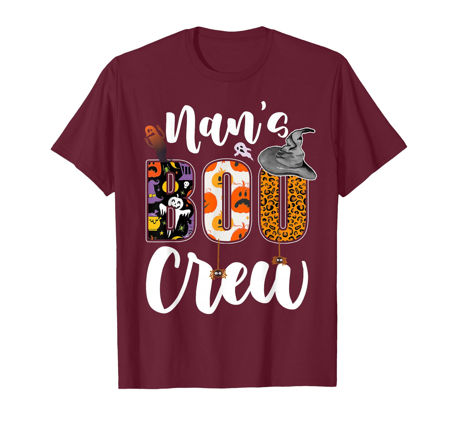 Nan's Boo Crew Halloween Grandma Grandkids Matching T-Shirt