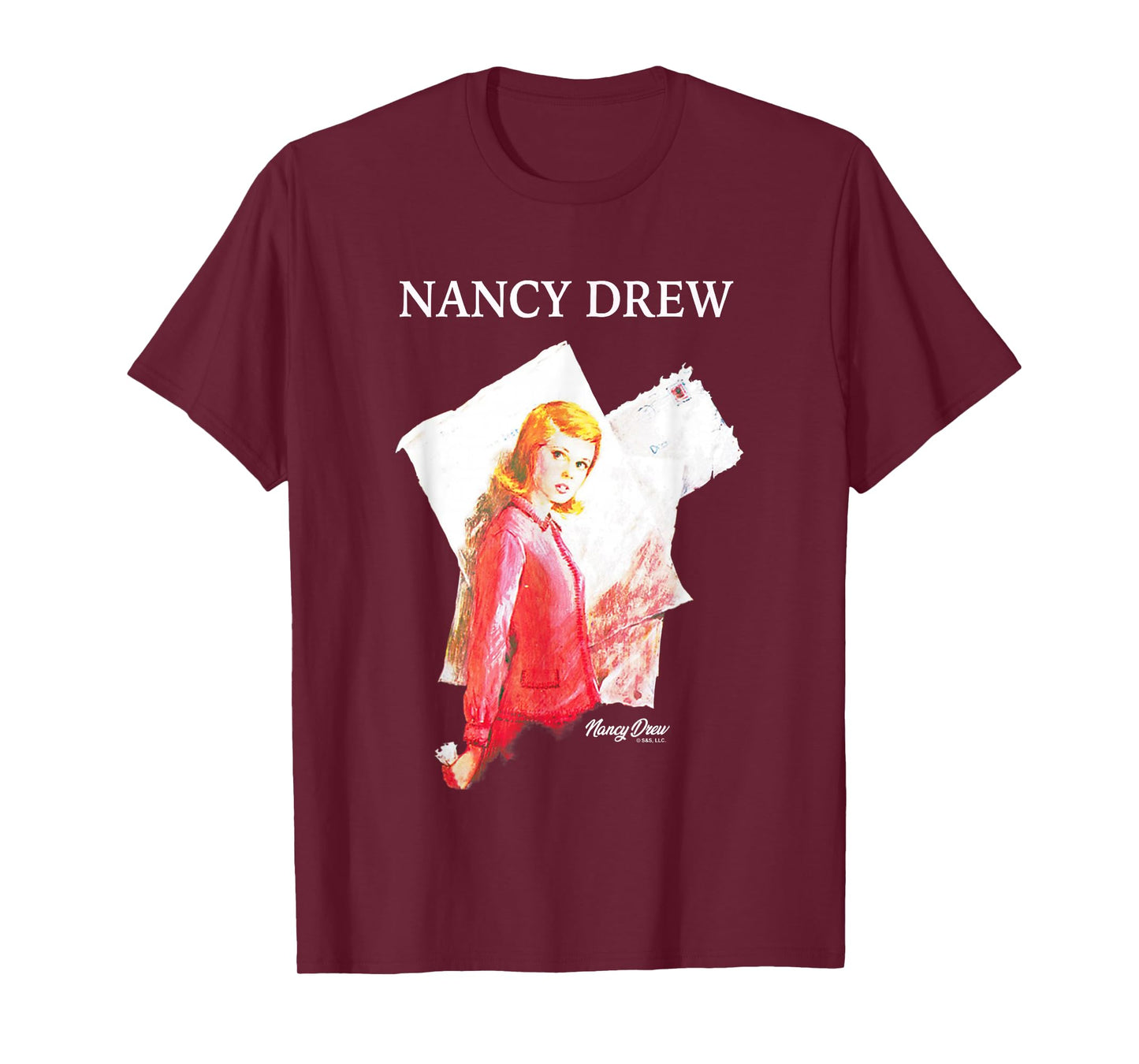 Nancy Drew Nancy's Mysterious Letter Vintage Chest Poster T-Shirt